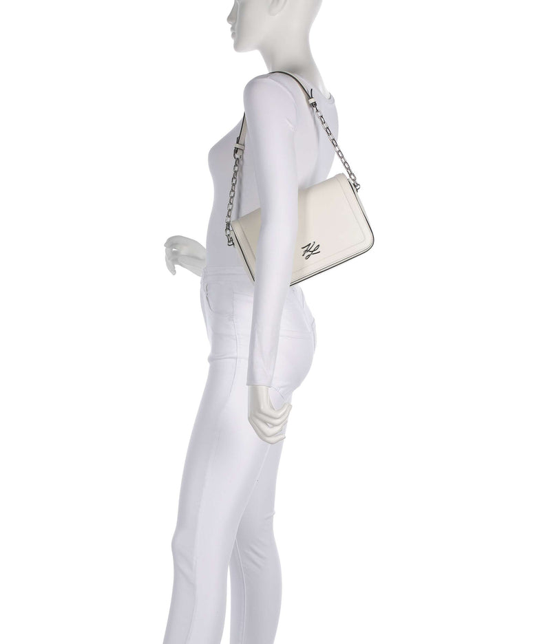 Karl Lagerfeld K/Autograph Medium Shoulder bag off white