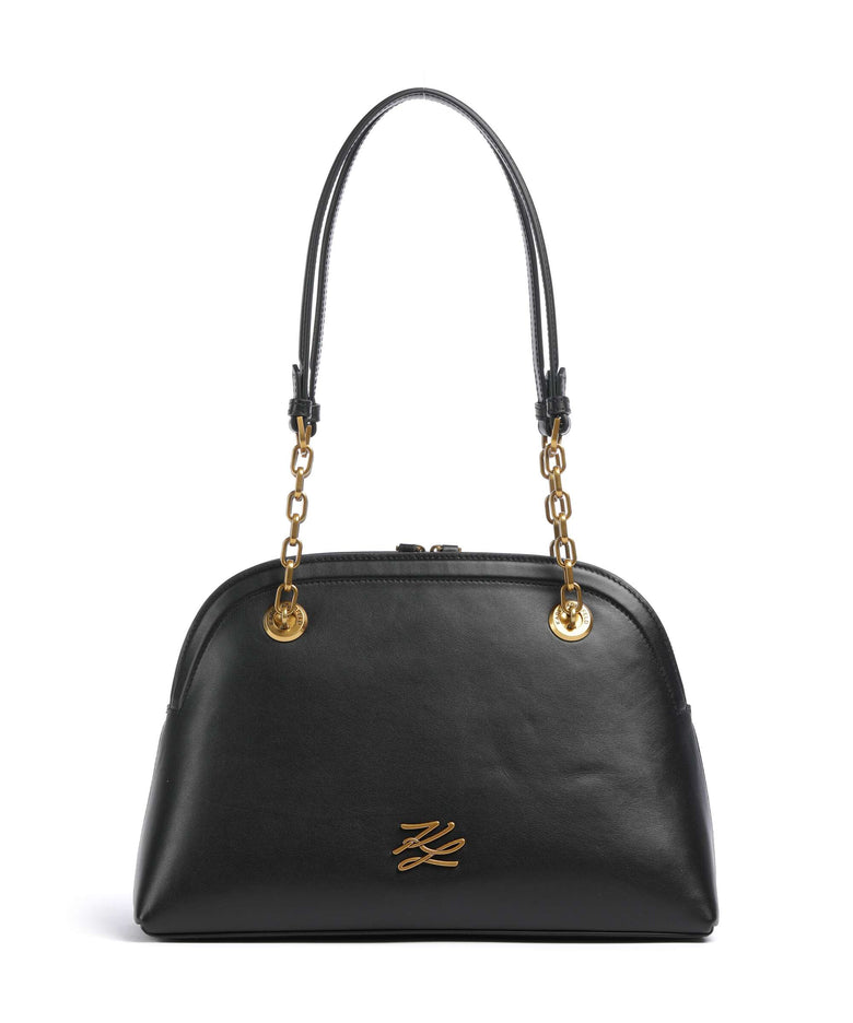 Karl Lagerfeld K/Autograph Bowling Medium Shoulder bag black/gold