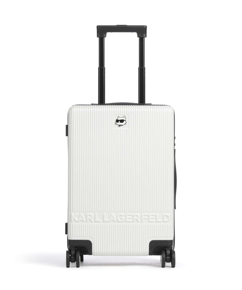 Karl Lagerfeld Ikon Choupette Spinner (4 wheels) off white