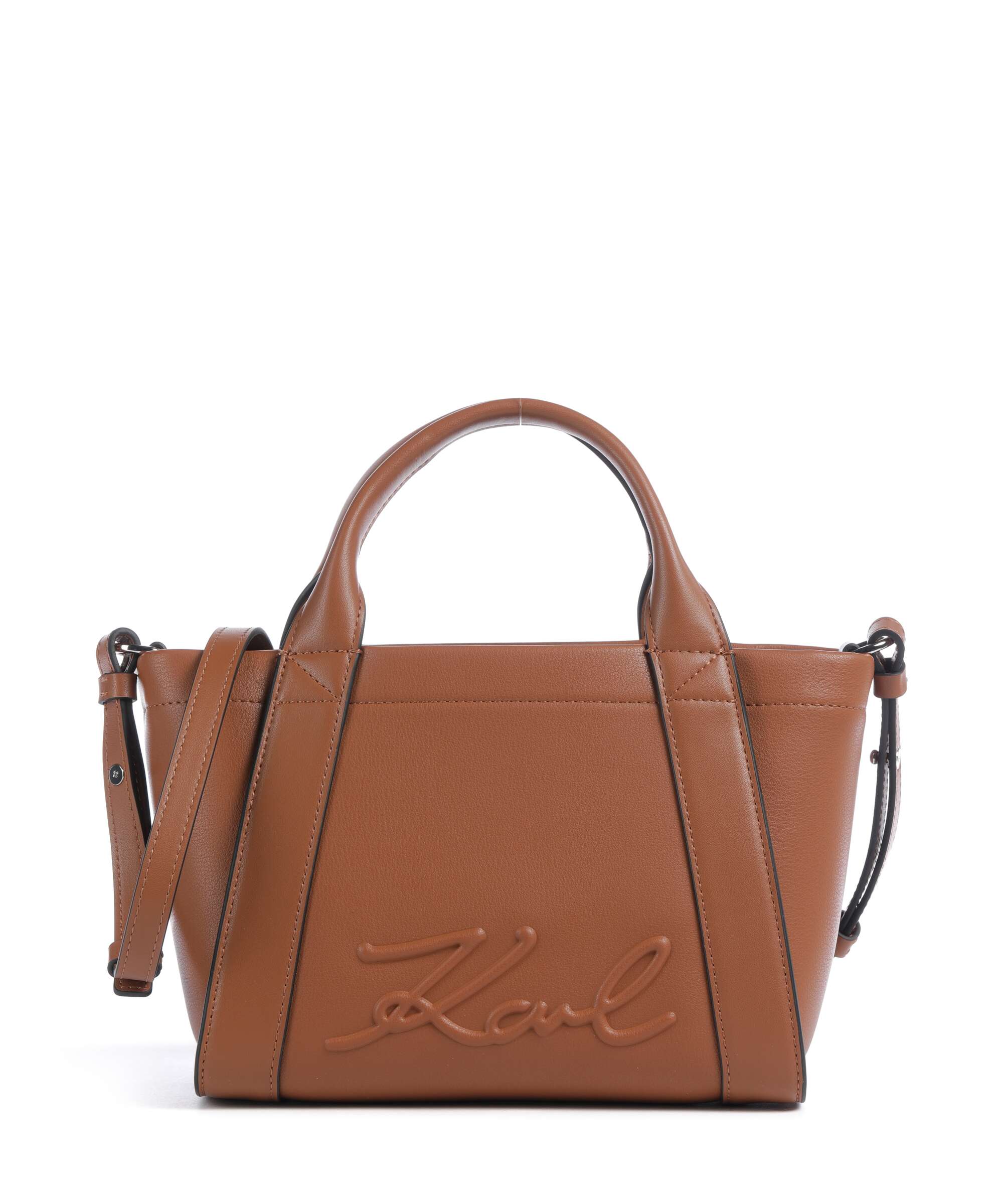 Karl Lagerfeld K/Ville Small Handbag imitation leather dark tan