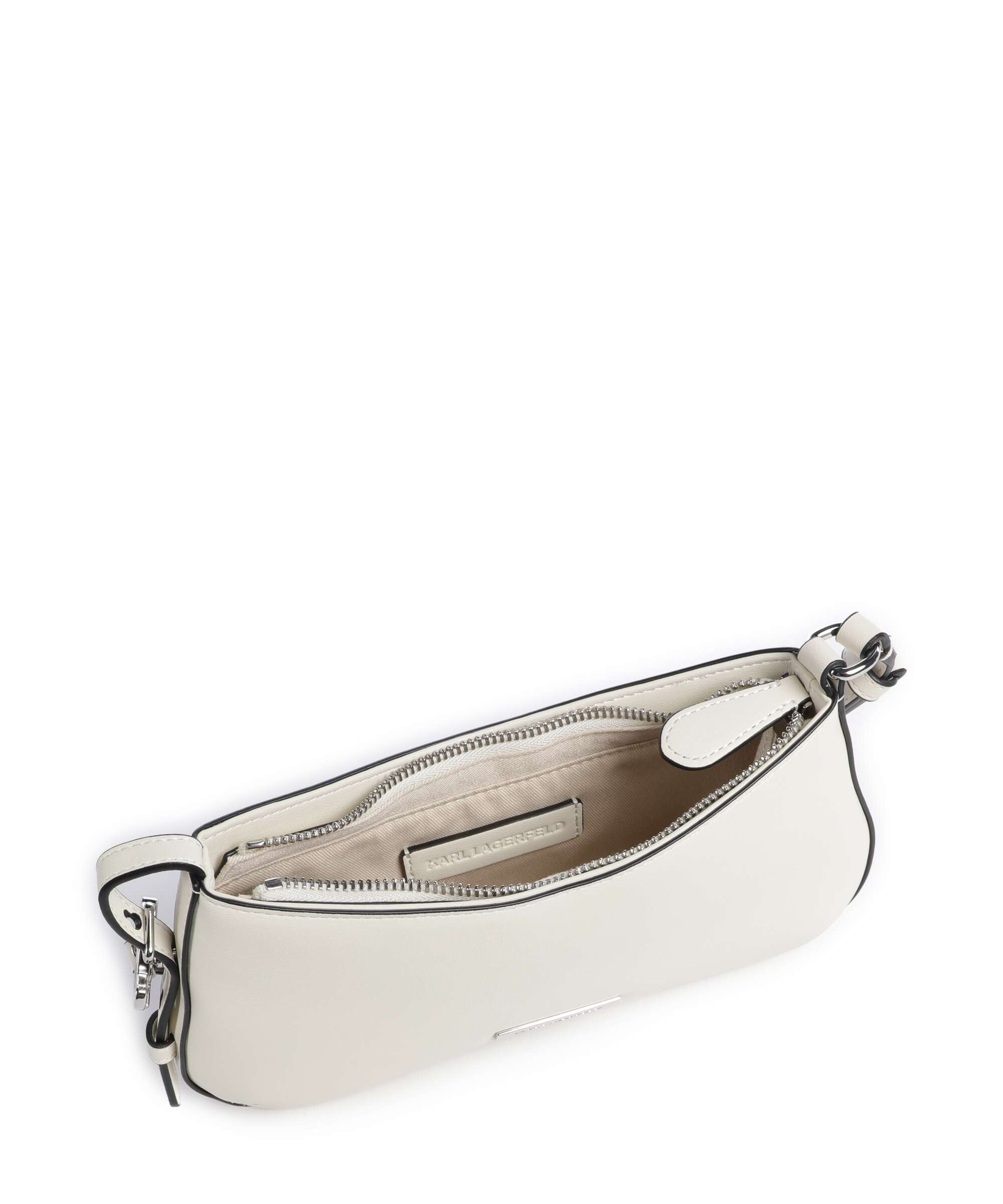 Karl Lagerfeld Ikon Smooth Shoulder bag off white