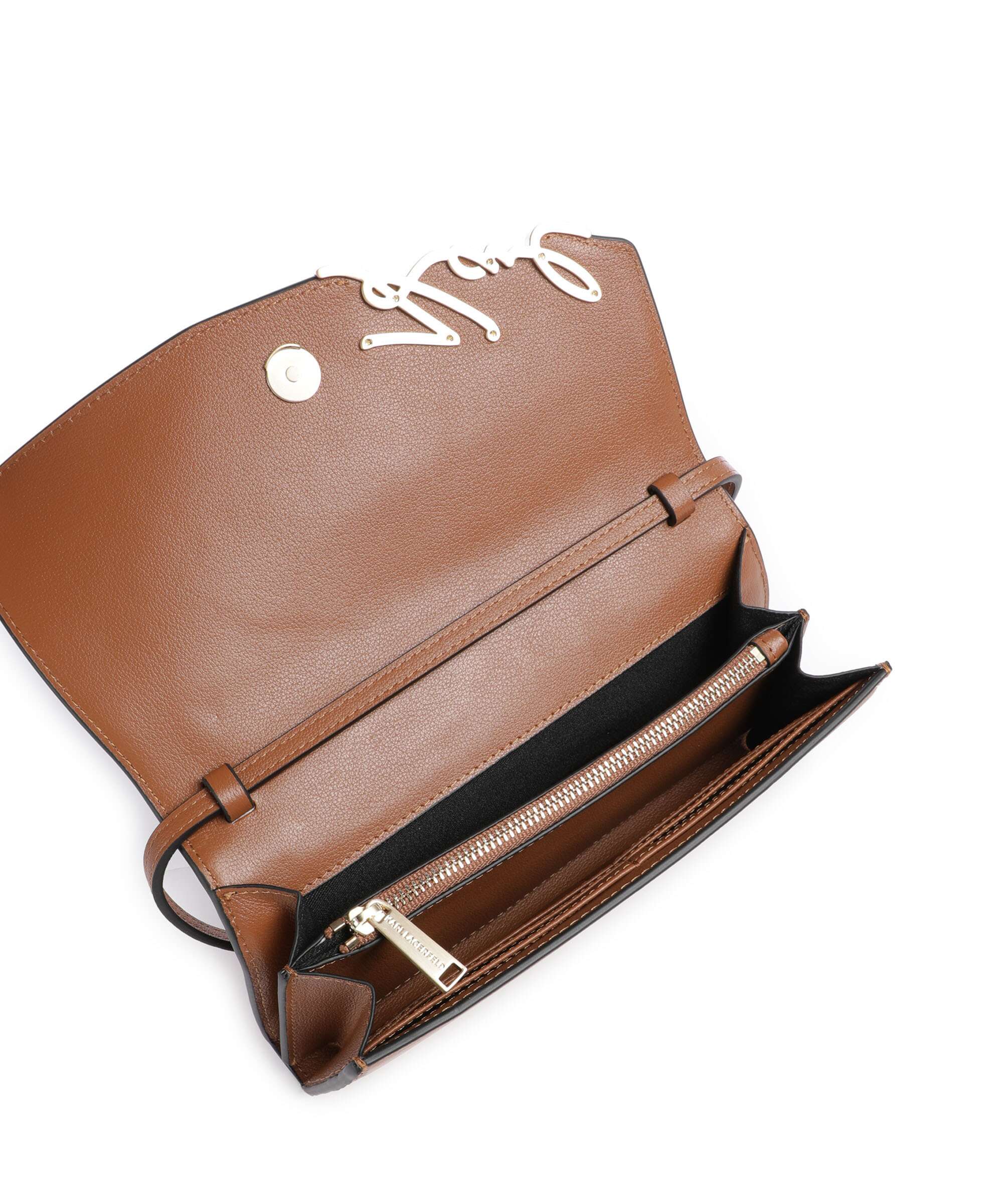 Karl Lagerfeld K/Signature Mini Crossbody bag fine grain cow