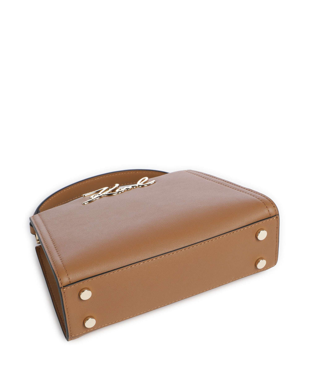 Karl Lagerfeld K/Signature Mini Handbag caramel
