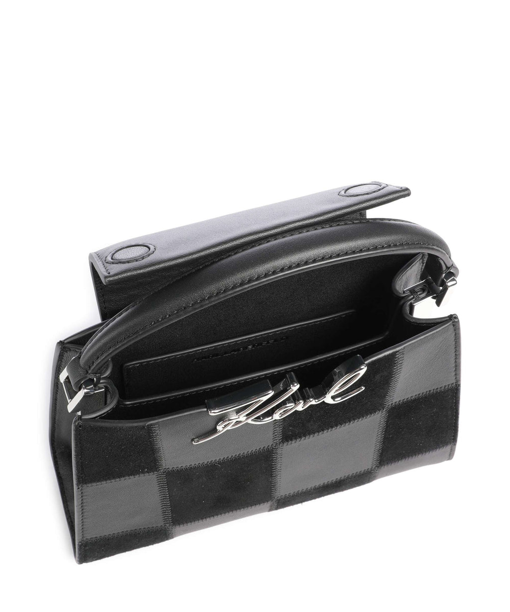 Karl Lagerfeld K/Signature Mini Handbag black nickel