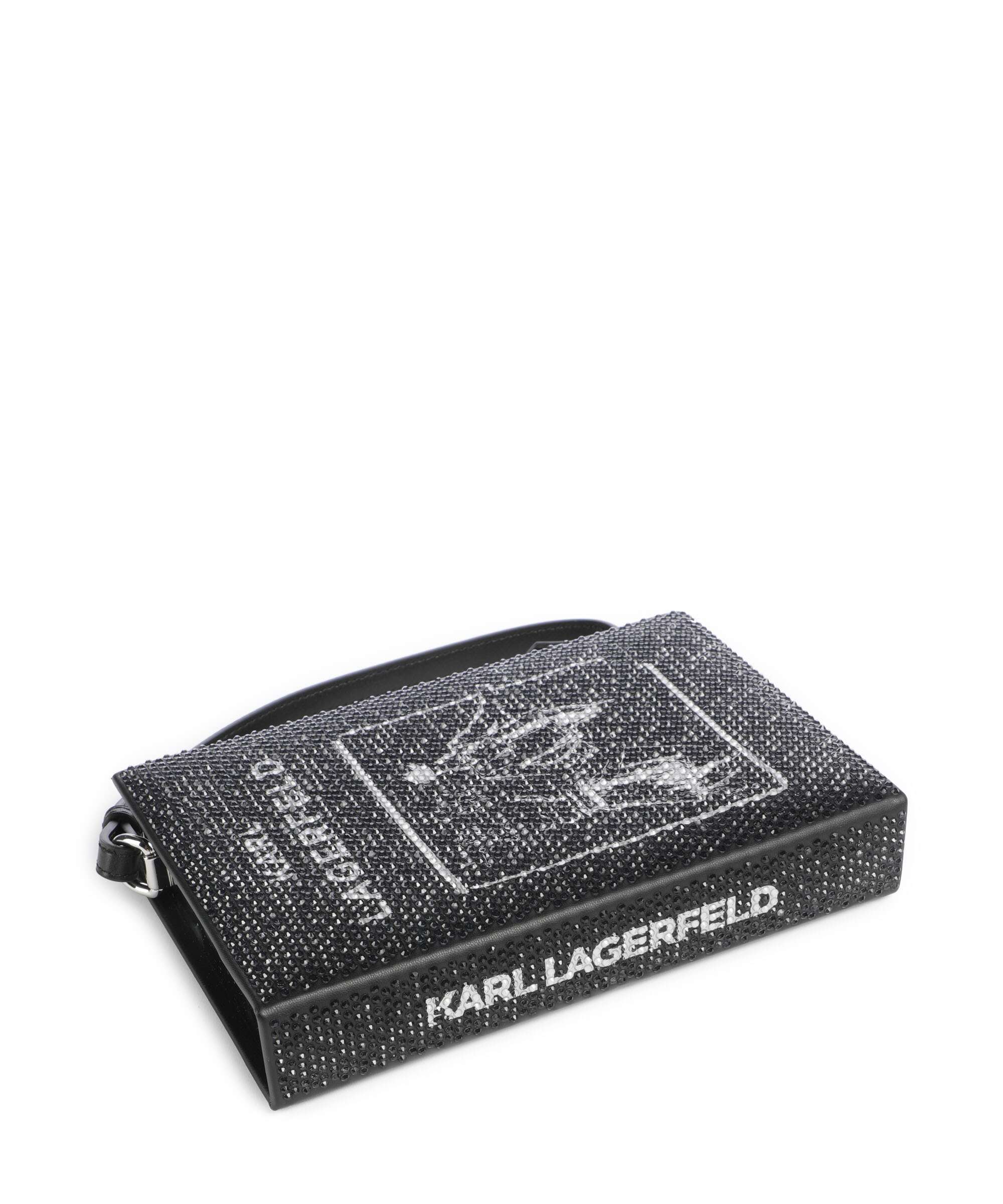 Karl Lagerfeld K/Soiree Book Shoulder bag black embellishment