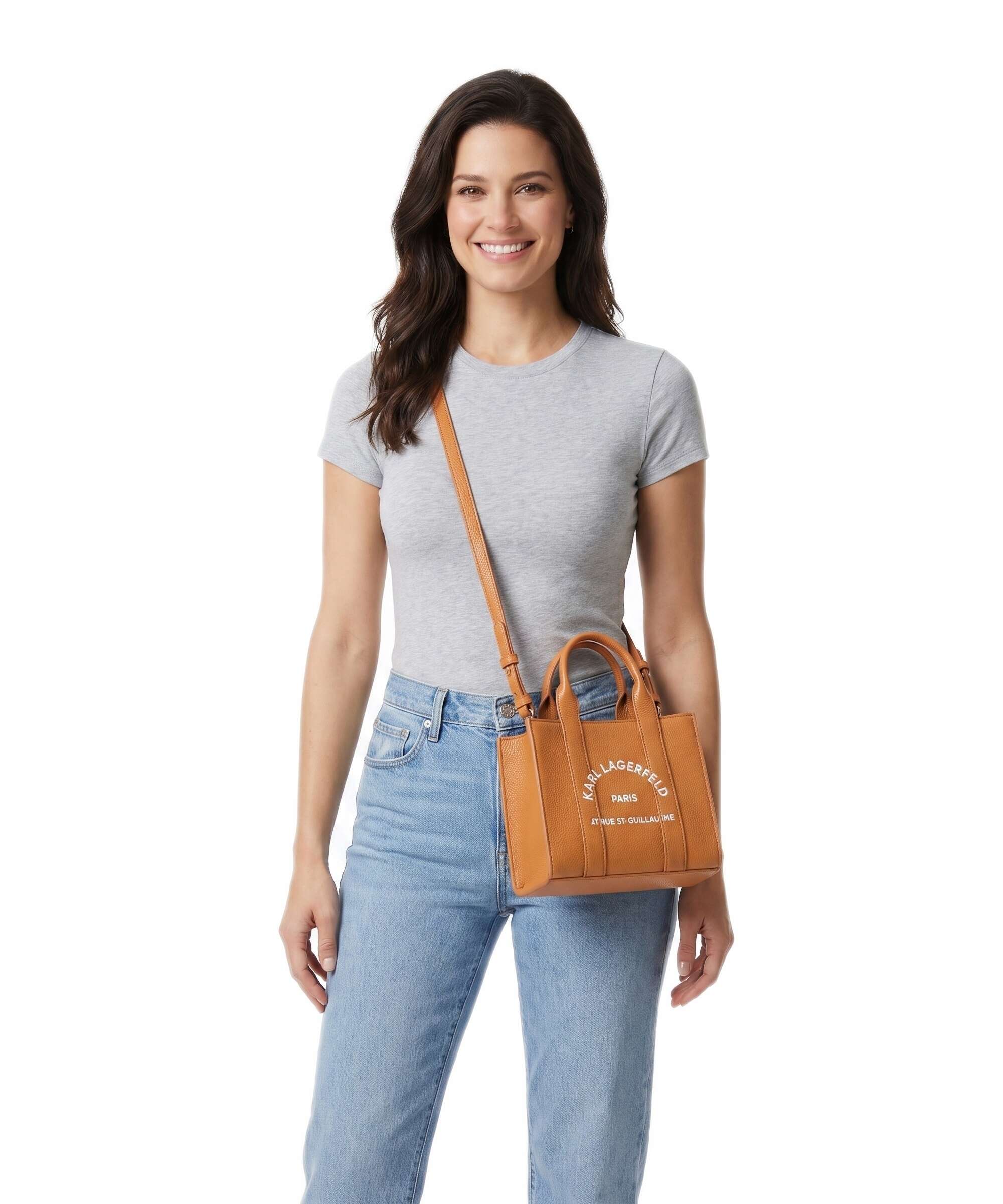 Karl Lagerfeld K/Rue St Guillaume Mini Handbag dark orange/sienna