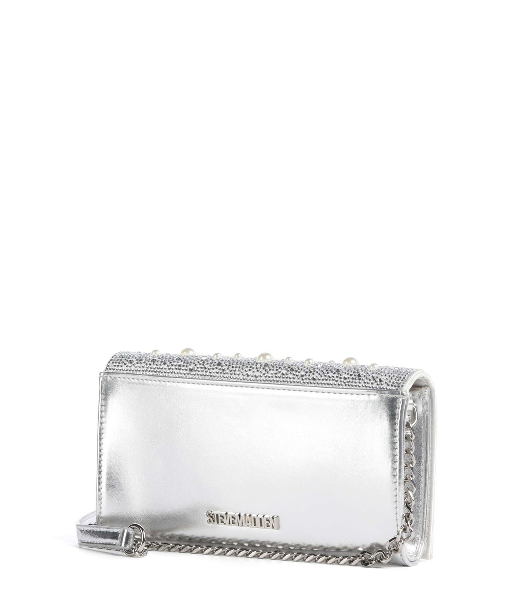 Steve Madden BFOREVER Crossbody bag silver pearl