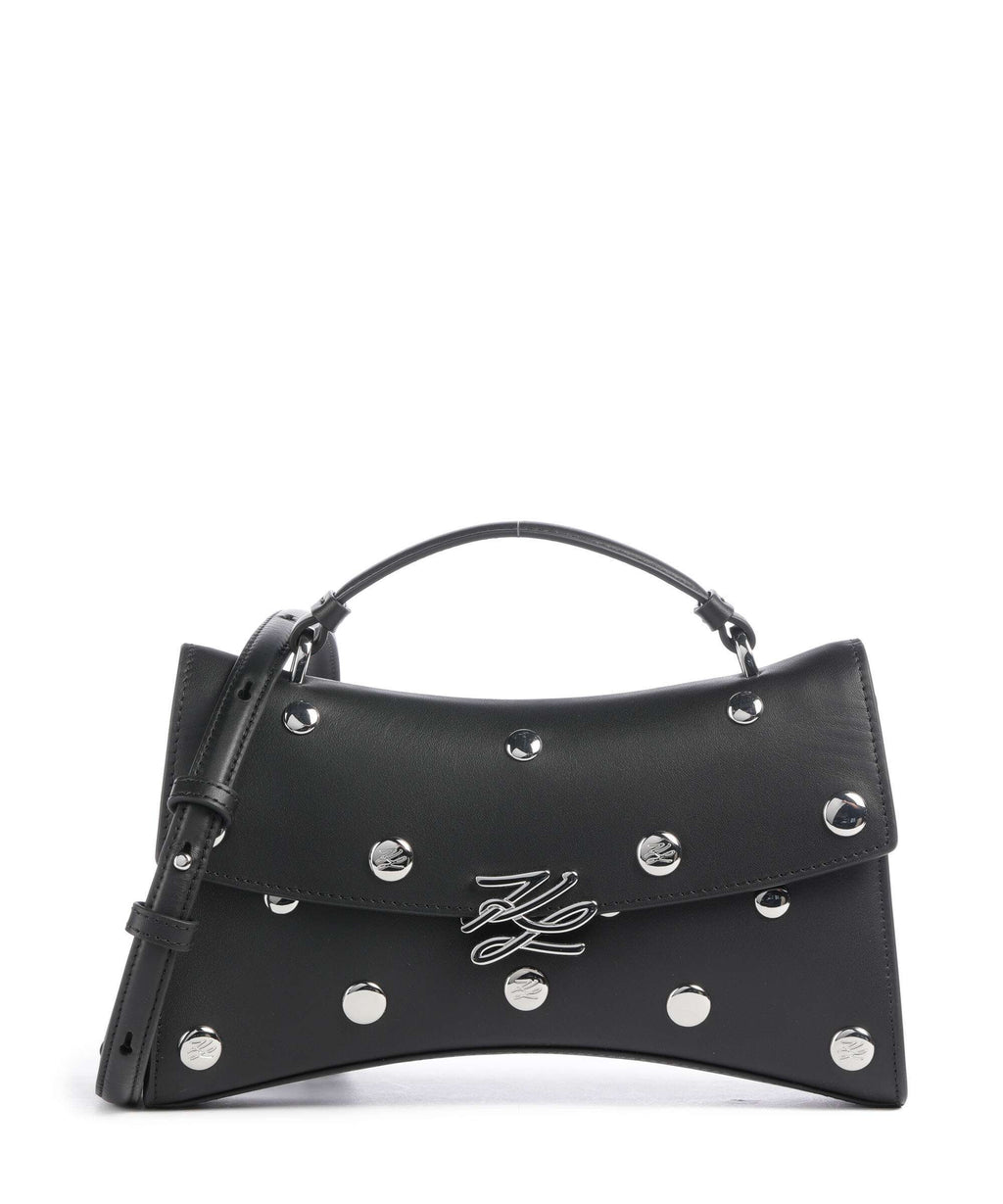 Karl Lagerfeld K/Autograph Twist Crossbody bag black embellishment