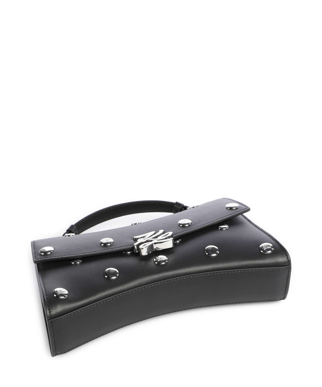 Karl Lagerfeld K/Autograph Twist Crossbody bag black embellishment