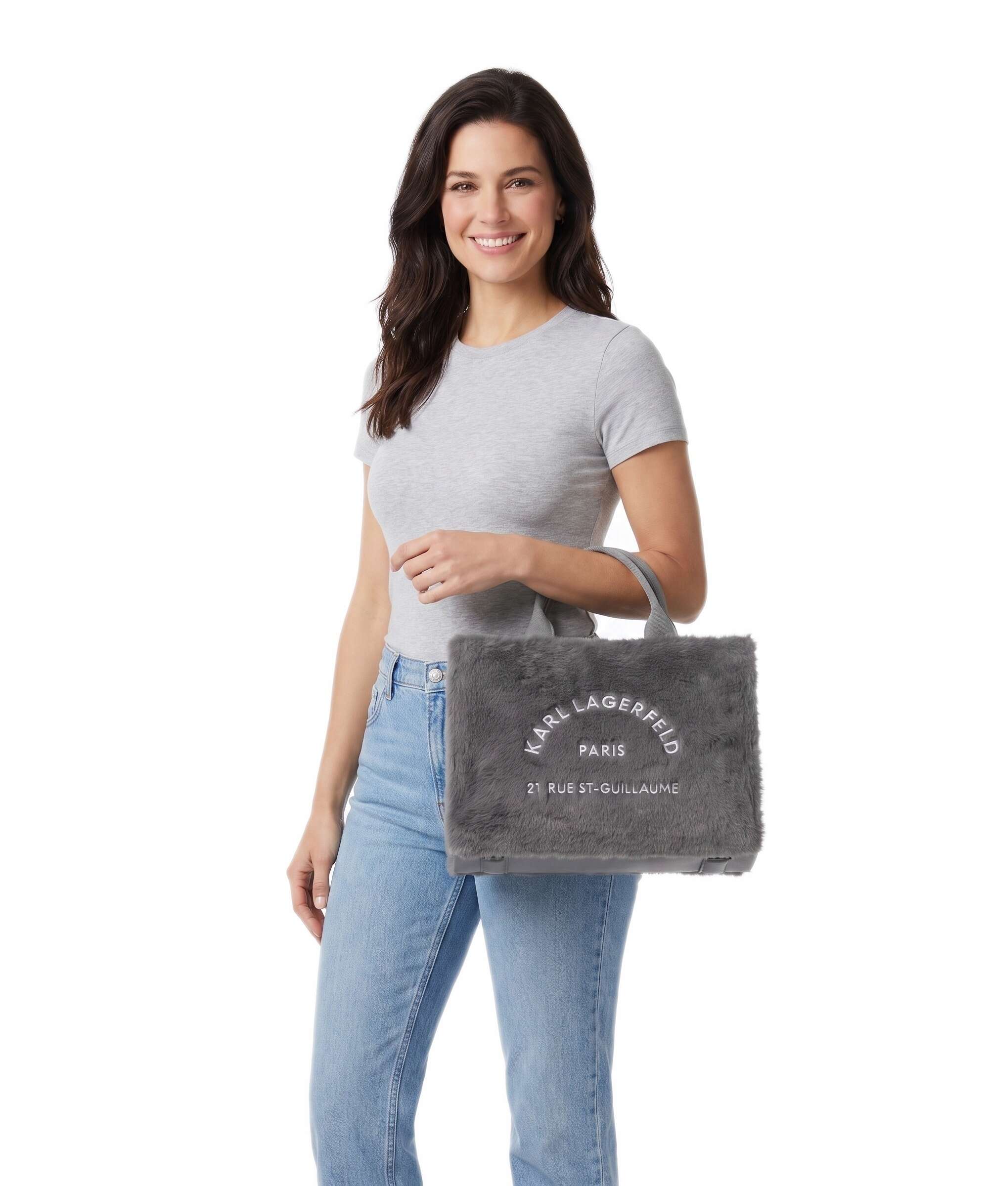 Karl Lagerfeld K/Rue St Guillaume Handbag ash grey