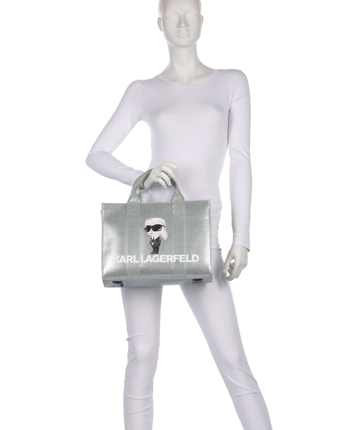 Karl Lagerfeld Ikon Karl Handbag silver