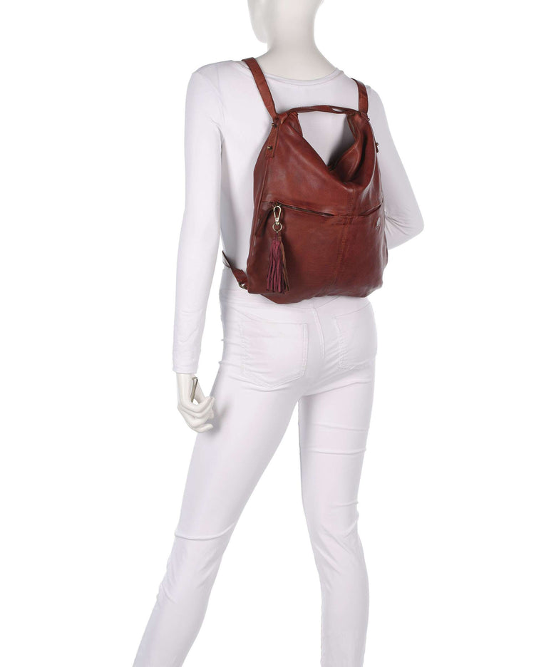 Taschendieb Wien Kaisterstrasse 3 Backpack bag brown brandy