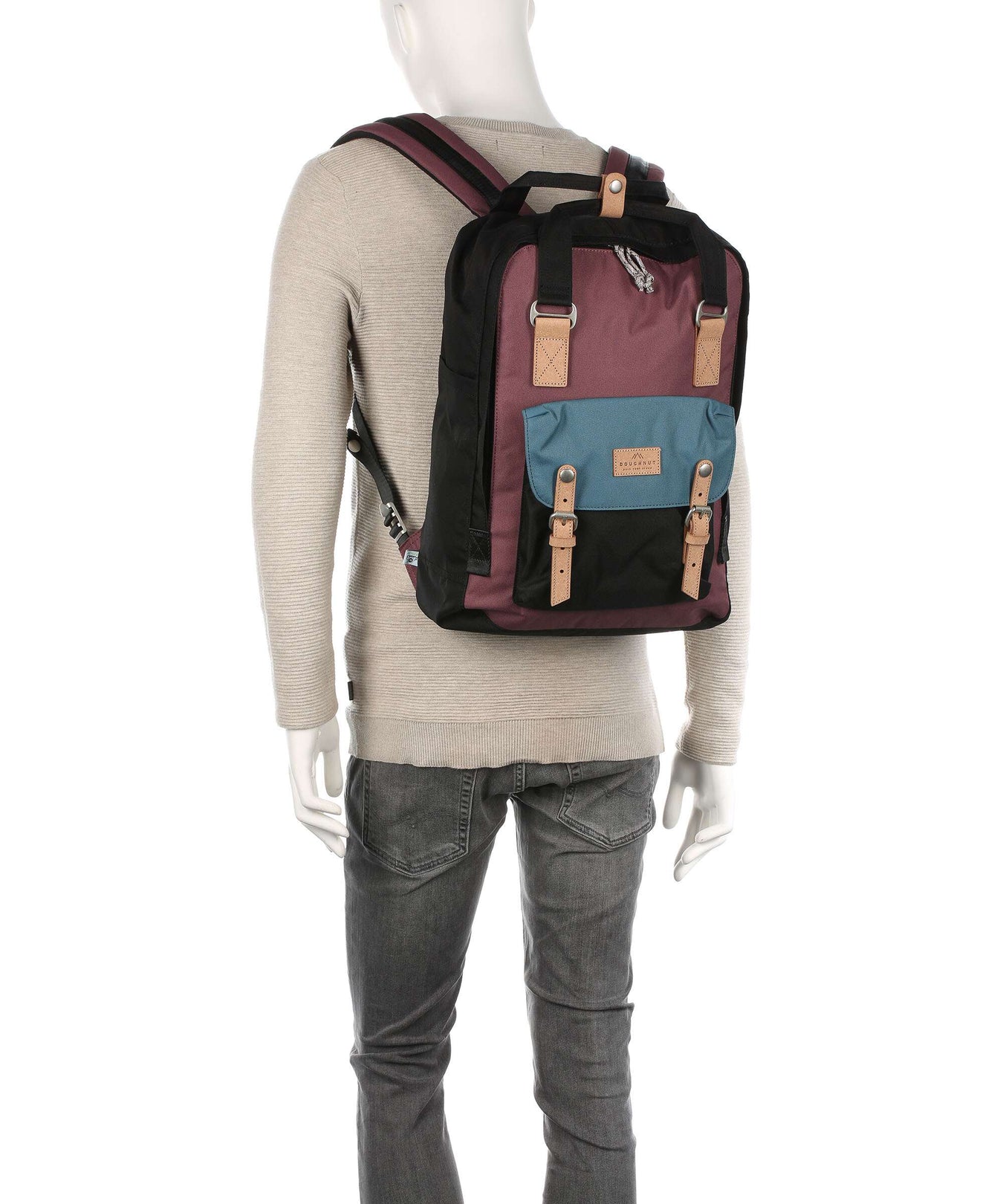 Doughnut Macaroon Backpack khaki/black